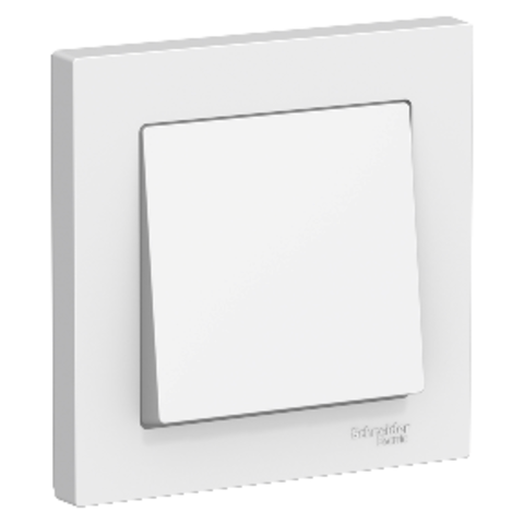 Выключатель одноклавишный, 10АХ, в сборе. Цвет Белый. Schneider Electric AtlasDesign. ATN000112