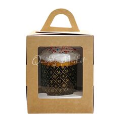 Коробка под пряничный домик и кулич, 200*200*200 мм (КРАФТ) гофрокартон, 10шт