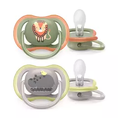 Əmzik \ ultra air soother, 6-18m, deco boy, 2-pack