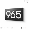 Номер на дверь 965, табличка на дверь для офиса, квартиры, кабинета, аудитории, склада, черная 120х70 мм, Айдентика Технолоджи