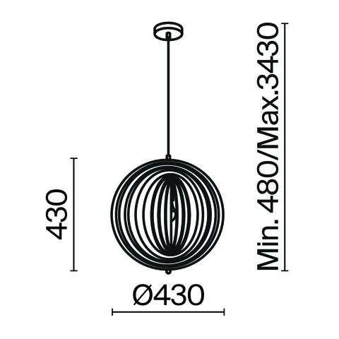 Подвесной светильник Maytoni Roots MOD197PL-01W