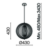 Подвесной светильник Maytoni Roots MOD197PL-01W