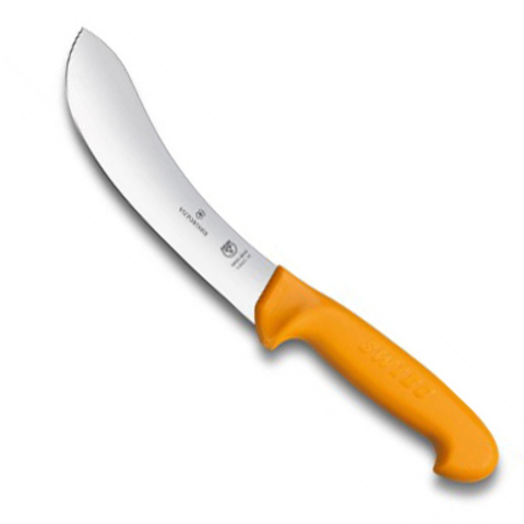Нож Victorinox разделочный для снятия шкуры, лезвие 15 см, желтый