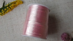 Шнур круглый атласный (для воздушных петель), 2 мм, светло-розовый