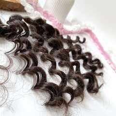 Волосы для кукол, трессы кудри-локоны-спиральки, цвет темный шоколад, длина 15 см*1 метр.