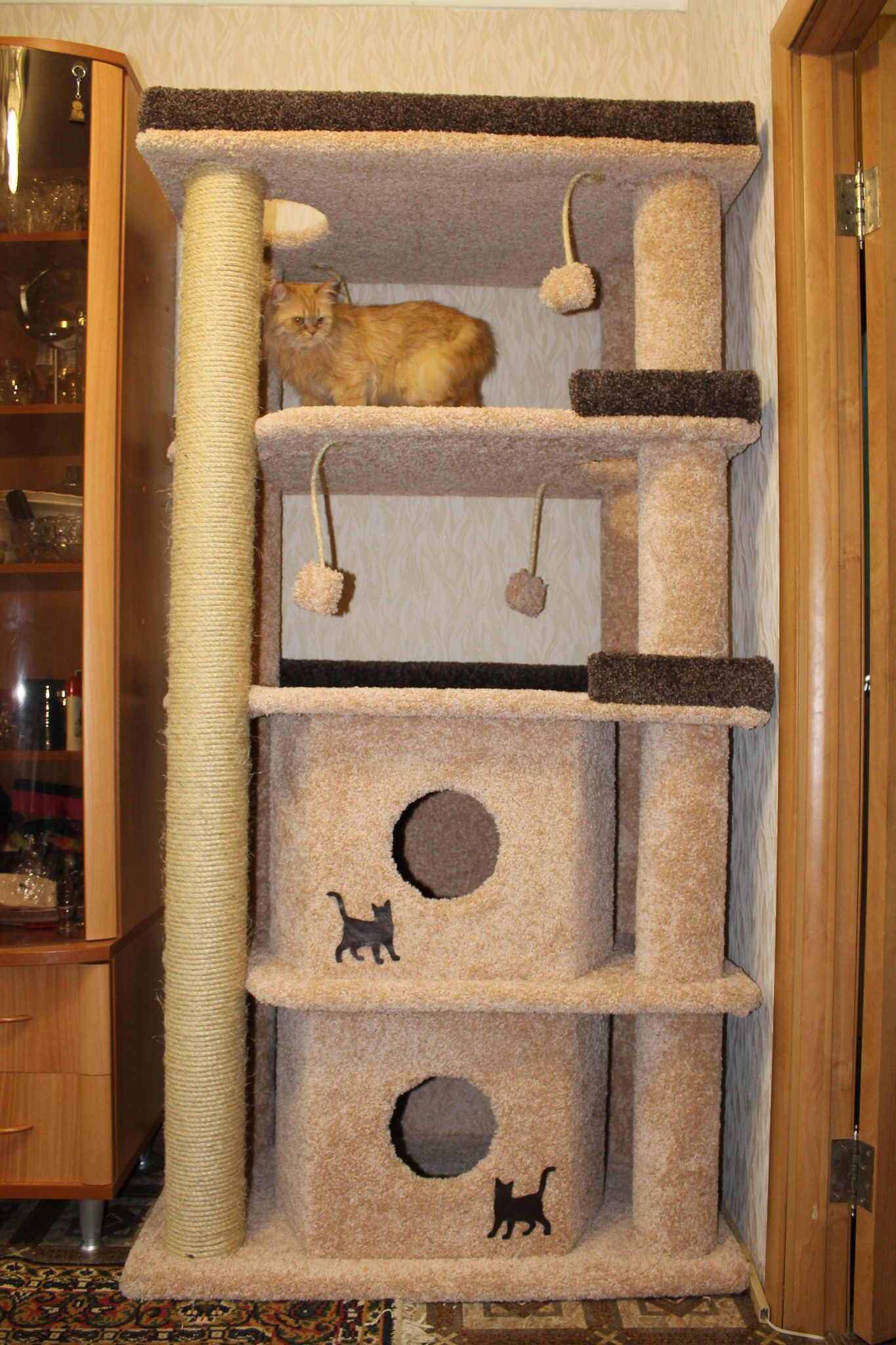красивые домики для кошек с размерами фото