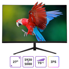 Монитор Mastero 27'' U2723QH, FHD, IPS, 75Гц, чёрный, 4мс, 5000:1, 300 Кд/м2, VGA, HDMI