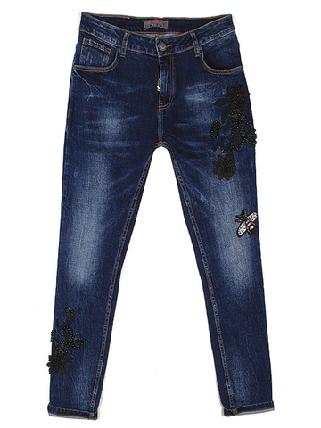 LA5679 джинсы женские, синие