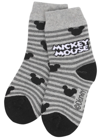 Серые махровые носки Mickey Mouse RuSocks