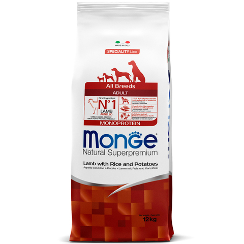 Monge Speciality Line Adult Dog All Breeds Lamb, Rice and Potatoes