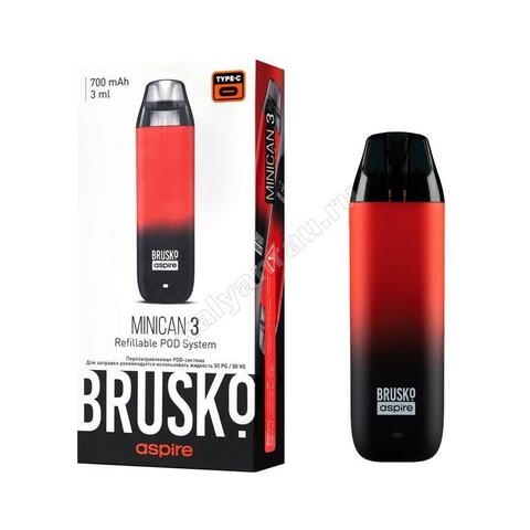 Электронная сигарета Brusko Minican 3 - Чёрно-красный градиент
