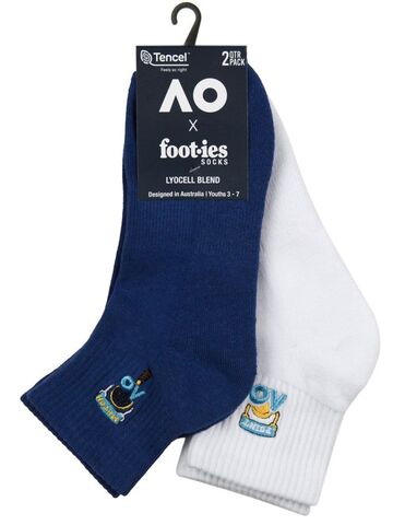 Теннисные носки Australian Open Kids Point Match Ankle Socks 2P - navy/white