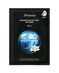 JMsolution Маска тканевая с эдельвейсом и ледниковыми водами альп - Edelweiss glacier, 30мл