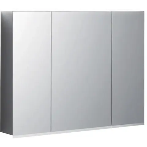 Зеркальный шкаф Geberit Option Plus с подсветкой, три двери: B=90см, H=70см, T=17.2см, Тип штекера=CEE 7/16, с зеркальным покрытием снаружи, с зеркальным покрытием внутри и снаружи