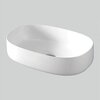 ArtCeram COL003 05 34 ArtCeram COGNAC Раковина накладная , 55х35 см, без отв под смеситель, без слив-перелива, цвет белый матовый, покрытие SANIGLAZE