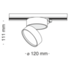 Трековый светильник Technical ONDA TR007-1-18W3K-W