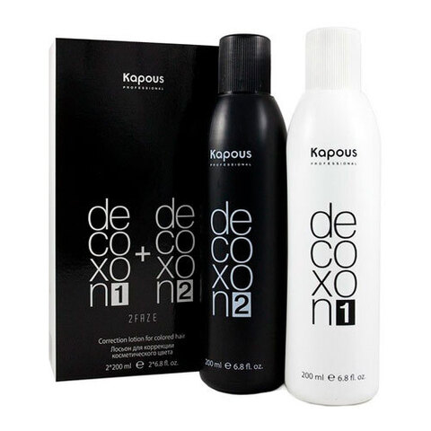 Kapous Decoxon 2Faze Correction Lotion For Colored Hair - Смывка для краски