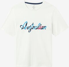 Теннисная футболка Australian T-Shirt Cotton Printed - bianco