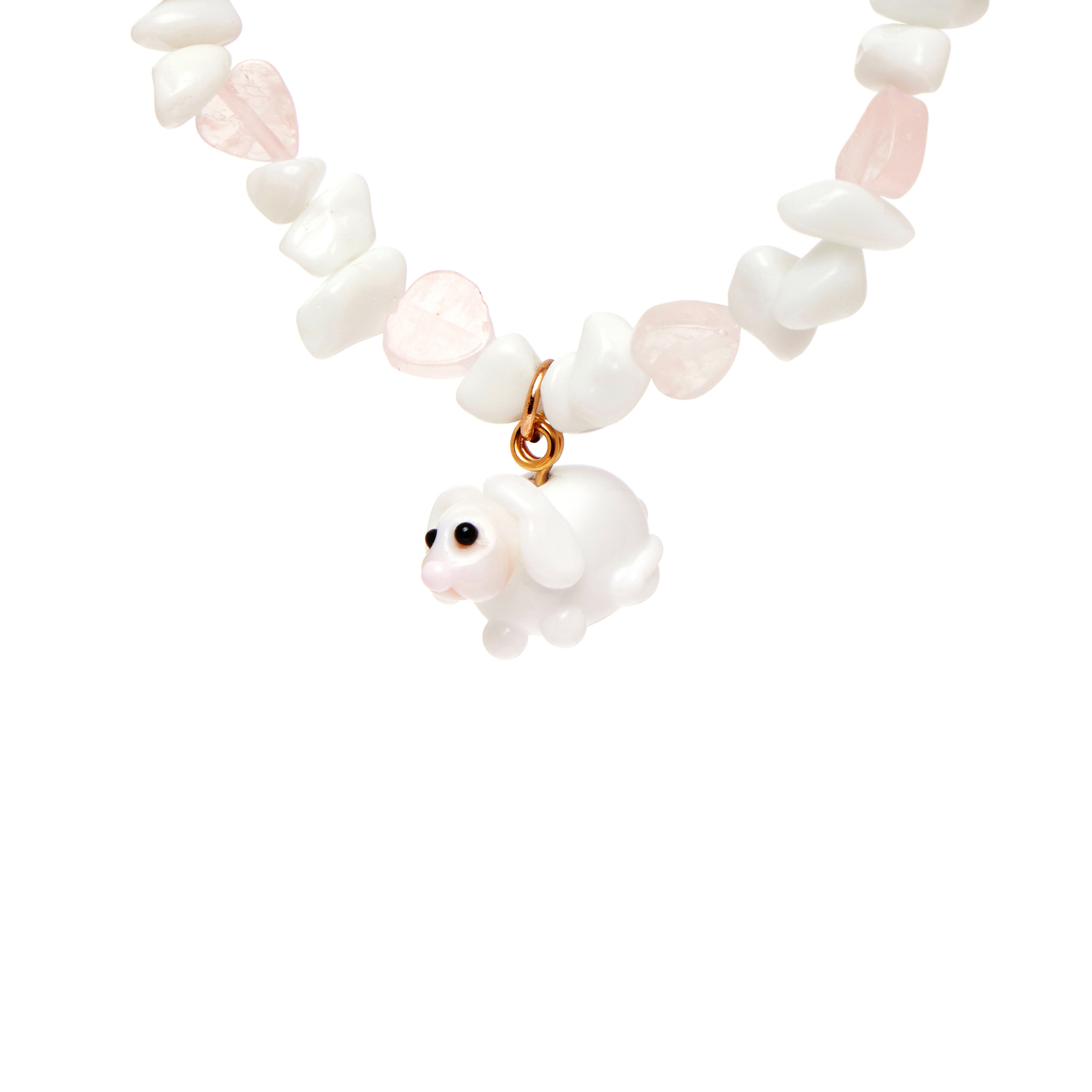 HOLLY JUNE Колье Easter Bunny in Love Necklace holly june колье rhodonite love necklace