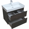 Aquanet 287895 Компл.2 - Тумба Nova Lite 75 2 ящ. цв. дуб черный (287895)