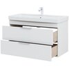 Aquanet 339280 Тумба Ирис new 100 подвесная 2 ящ. цв. белый глянец (339280)