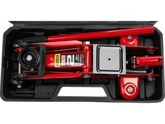 STAYER R-22 RED FORCE, в кейсе, 2 т, 125 - 320 мм, подкатной домкрат для легковых а/м, Professional (43152-2-K)