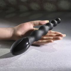 Черный анальный вибростимулятор Backdoor Baton - 24,1 см. - 