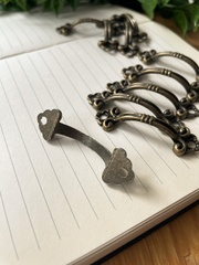 Ручка для шкатулки, цвет бронзовый, 4,8*1,3 см, набор 10 шт.