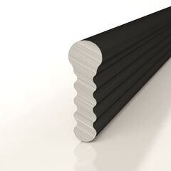 Разделительный профиль D009.2A анодированный черный