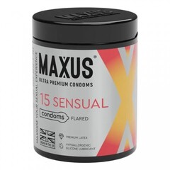 Презервативы гладкие, анатомические MAXUS Sensual 15 шт