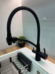 Смеситель для кухни с выходом для питьевой воды и силиконовым изливом Accoona A5179FF-13