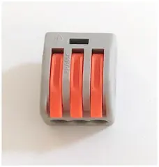 Клемма трёхканальная зажимная РСТ‑213 (аналог WAGO 222‑413), 1 шт