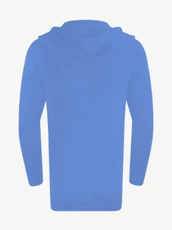 Кардиган с капюшоном из шелка