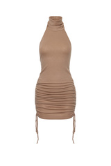 Платье с открытой спиной TANZANIA Латте