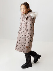 пальто  для девочки  ВК 38123/н/1 ГР