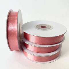 Лента Атласная (1,2см*22,85м) Розовое золото.