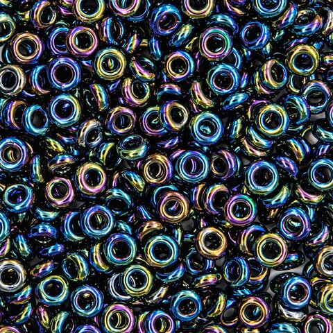 Японский бисер TOHO Demi 8/0 (№86), металлизированный, непрозрачный глянцевый