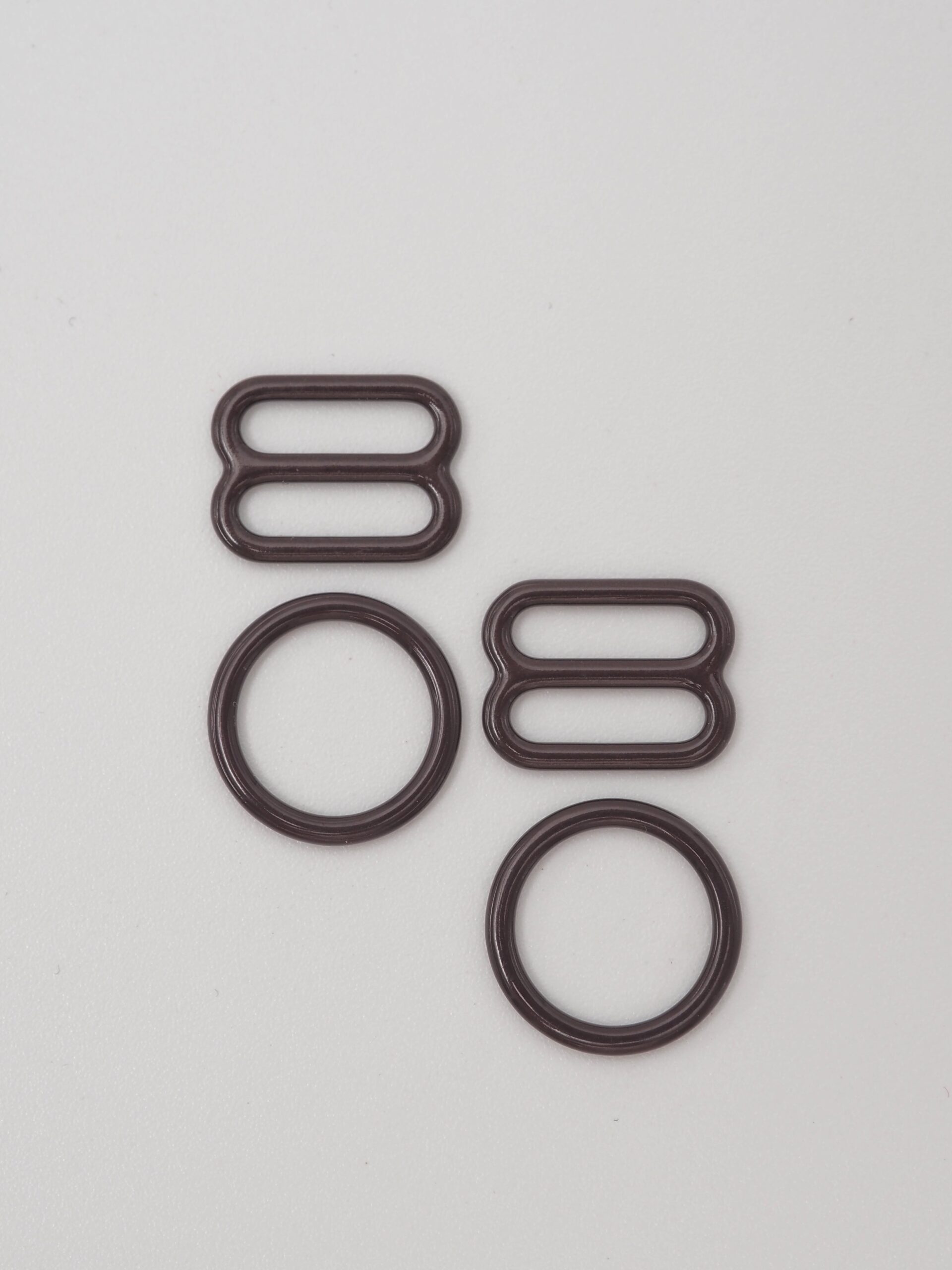 Кольцо и регулятор для бюстгальтера горький шоколад 1 см