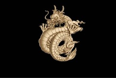 Силиконовый молд № 0308 Китайский дракон левый