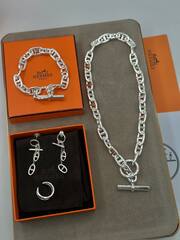 83322 - Колье FARANDOL из латуни с покрытием из серебра, замок тогл