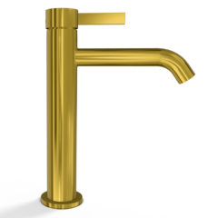 Remer MC12AGP Смеситель для раковины Remer Metrica MC12AGP, золото глянцевое PVD фото