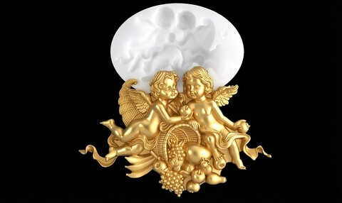 Силиконовый молд Ангелы № 776