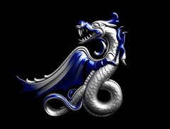 Силиконовый молд № 514 Дракон левый