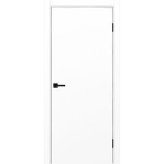 Купить Межкомнатная дверь экошпон Неаполь 201 белый снежный кромка в цвет полотна