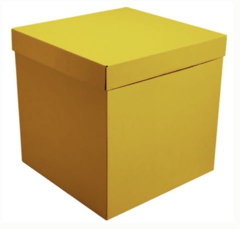 Коробка для шаров 70*70*70 жёлтый