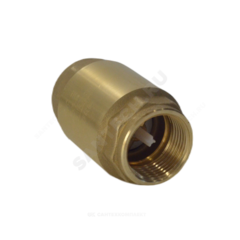 Клапан обратный латунь осевой NRV EF Ду 15 Ру25 Тмакс=110 оС ВР 1/2" диск пластик шток пластик Danfoss 065B8224