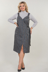 Сарафан 1286 цветная клетка Novita (Акция)