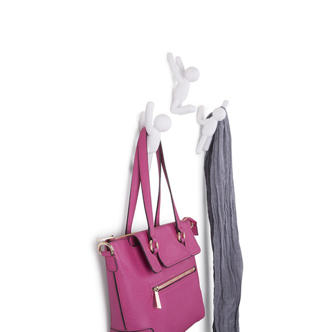 Вешалки-крючки Buddy 3 шт. белые Umbra