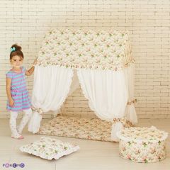 Текстильный домик с пуфиком "Дворец Шахерезады"