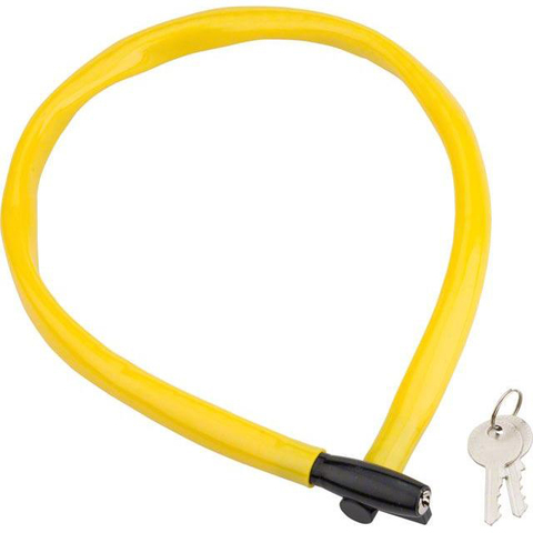 Картинка замок велосипедный Kryptonite Cables Keeper 665 Key CBL 6X65см Yellow - 1